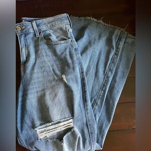 Hollister Wide Legged Ripped Jeans